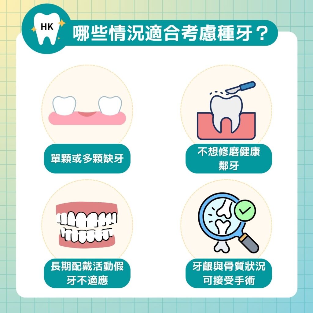 哪些情況適合考慮種牙?