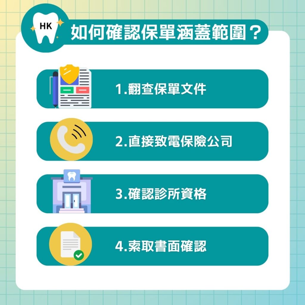 如何確認保單涵蓋根管治療？